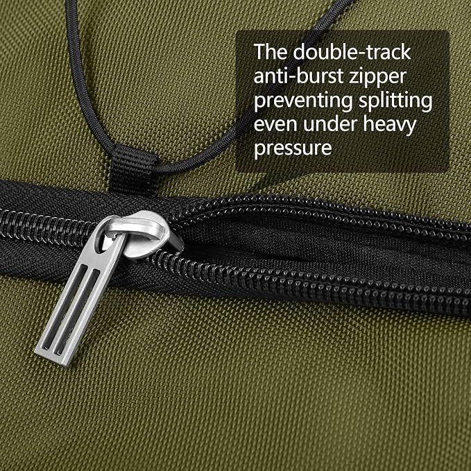 110L Expandable to 140L 32” Foldable Oxford Soft-Sided Rolling Duffle Bag - Image 8