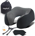 napfun Neck Pillow for Traveling, Upgraded Travel Neck Pillow for Airplane 100% by NAPFUN