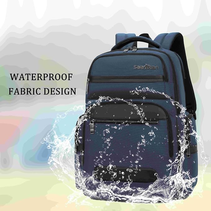 Multi-Functional Travel Laptop Backpack, Water-Resistant Large Capacity Bookbag - Image 7