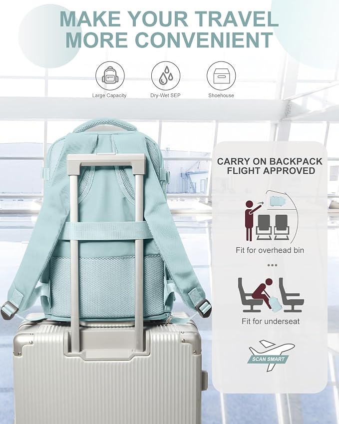 coowoz Travel Backpack Carry On - Image 3