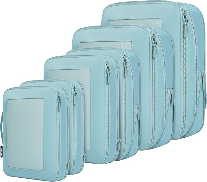 BAGAIL 4 Set/6 Set/8 Set Compression Packing Cubes Travel Accessories by BAGAIL