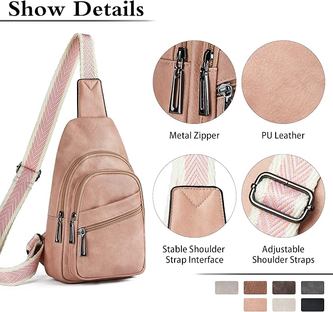 Sling Bag Crossbody Bags for Women Small Cross Body Bag Fanny Packs Chest Sling - Image 5