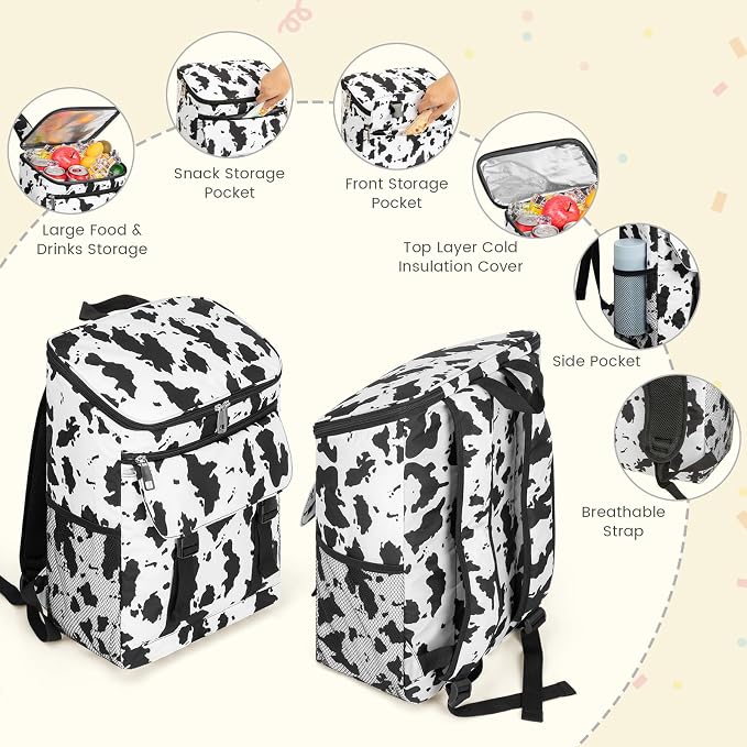 Cooler Backpack Soft Insulated Leak Proof 30 Cans Insulated Backpack Cooler - Image 4