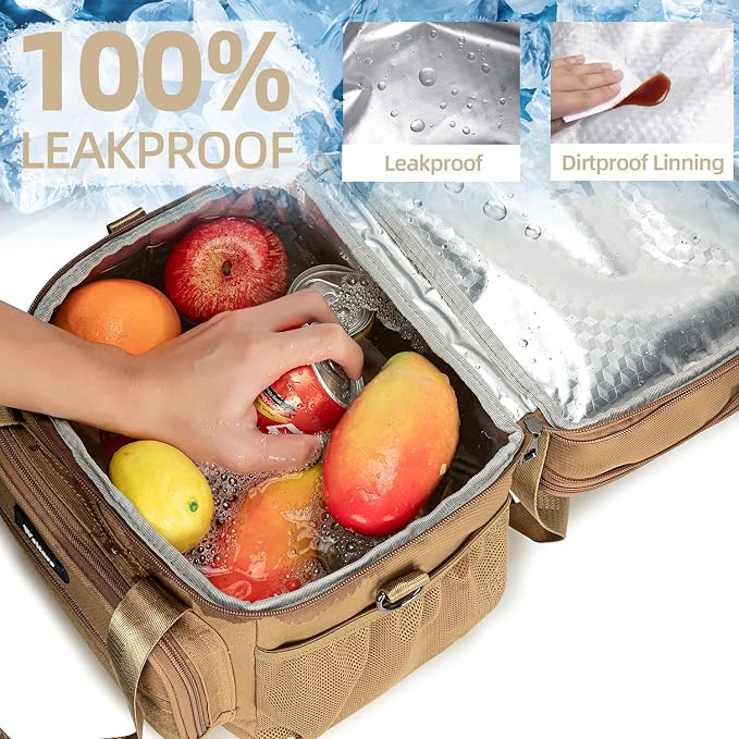 Weitars Lunch Box for Men Women Dual Compartment Lunch Box Heavy Duty Large - Image 6
