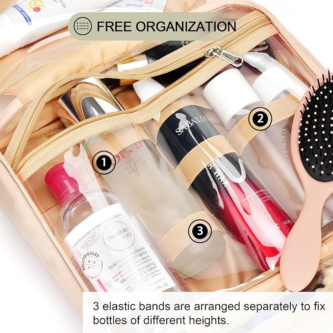 Travel Hanging Toiletry Bag for Women, Cruise Ship Essentials, - Image 6