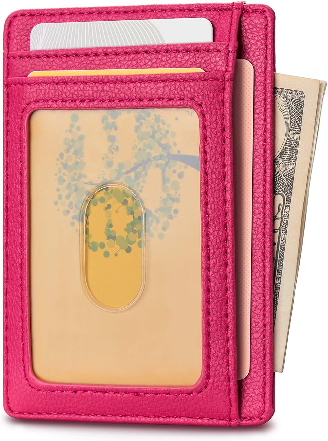 Buffway Slim Minimalist Front Pocket RFID Blocking Leather Wallets - Image 2