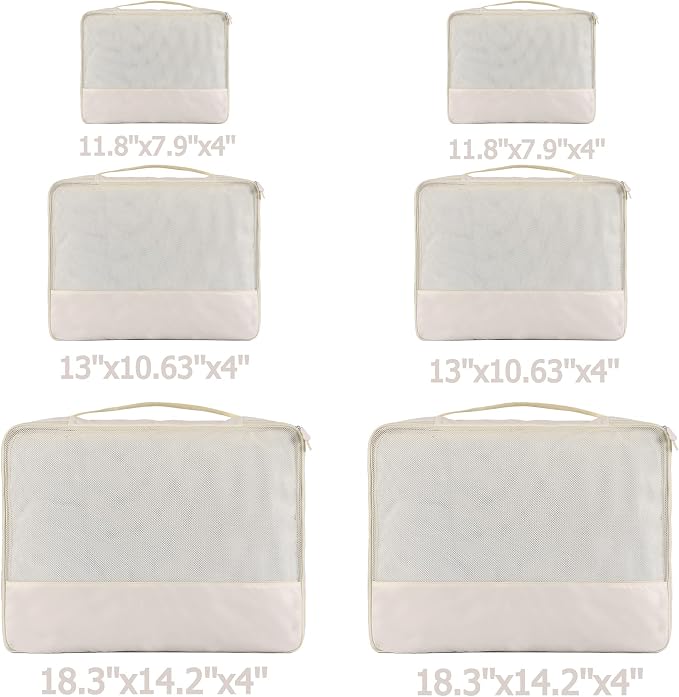 DoubleTrip Packing Cubes for Suitcases Carry on Luggage Organizer 6 Set Travel - Image 2