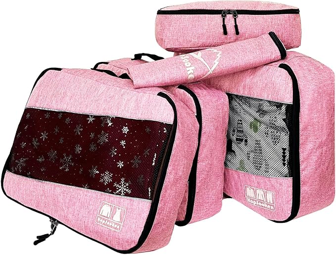 5 Set Packing Cubes for Travel Large Suitcase Luggage Organizer Bags Travel - Image 2