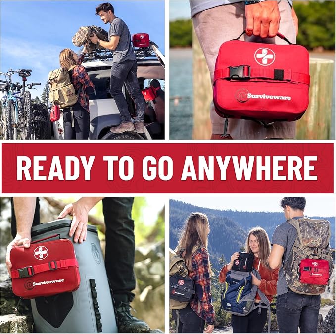 Surviveware Waterproof Premium Survival First Aid Kit - Image 6