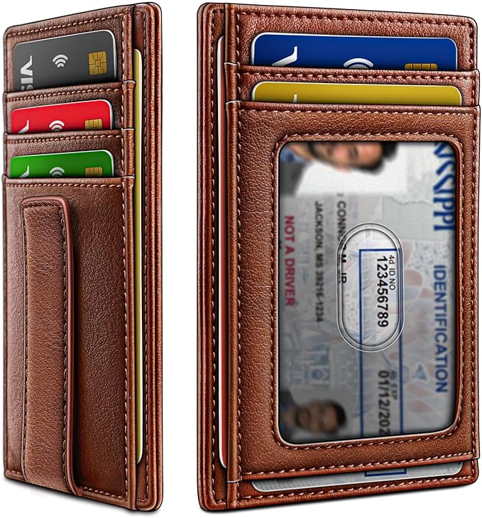 BULLIANT Men Wallet, Slim Leather Wallet Money Clip Card Hodler by BULLIANT