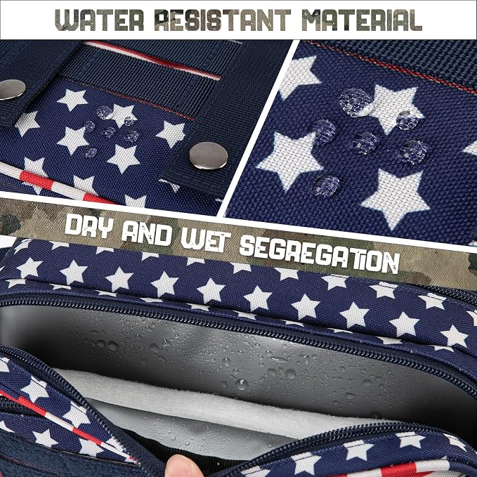 QT&QY Tactical Toiletry Bag For Men Hygiene Bag EDC Military Tool Molle Pouches - Image 3