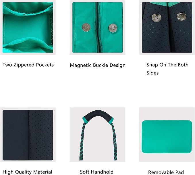 QOGiR Neoprene Multipurpose Beach Bag Tote - Image 6