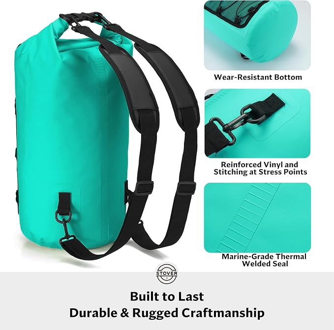 STOVER 5/10/25/30/40/55L Waterproof Backpack- Floating Dry Bag - Image 4