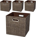 Storage Bins Cube Containers Boxes, Thick and Heavy Duty Fabric Drawers by Posprica