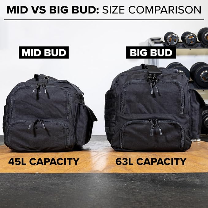 Serious Steel Fitness Heavy Duty 1000D Nylon Duffel Gym Bag - Image 6