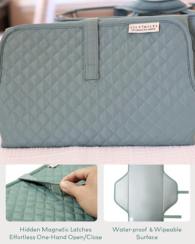 Lily Miles Baby Changing Pad Portable, Diaper Changing Mat - Image 3