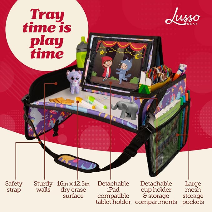 Lusso Gear Kids Travel Tray for Car - Image 2