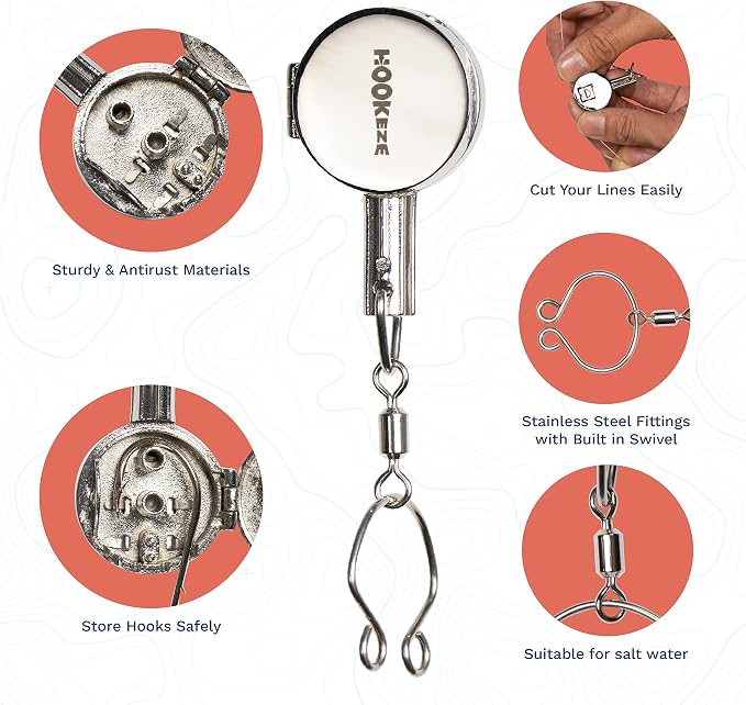 HOOK-EZE Fishing Knot Tying Tool | Protect from Fish Hooks | Tie Fishing Knots - Image 3