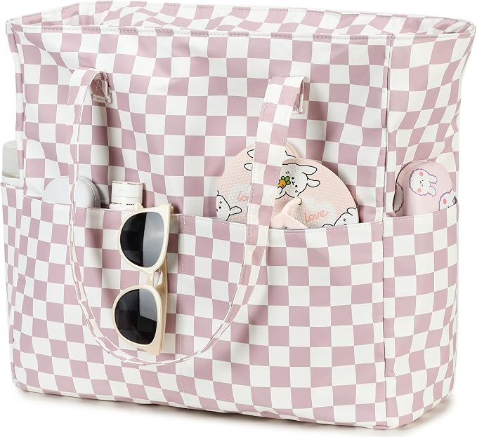 LEDAOU Beach Bag Waterproof Sandproof Women Tote Bag Pool Bag - Image 8