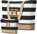 Becokan Beach Bag Initial Beach Tote by BecokanBeachBagSpecialist