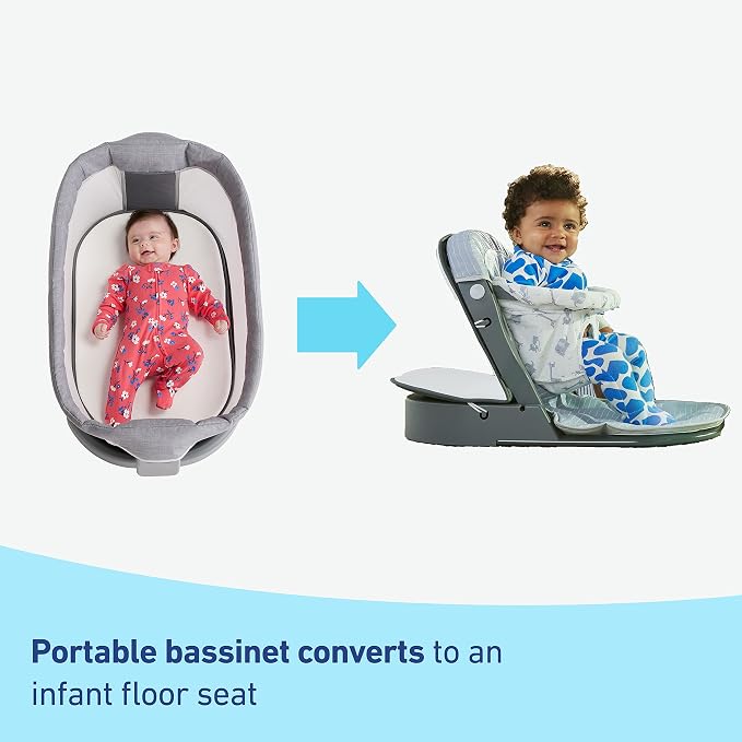 Graco Pack ’n Play Sit ’N Grow Playard, Portable Infant Bassinet, Adjustable - Image 3