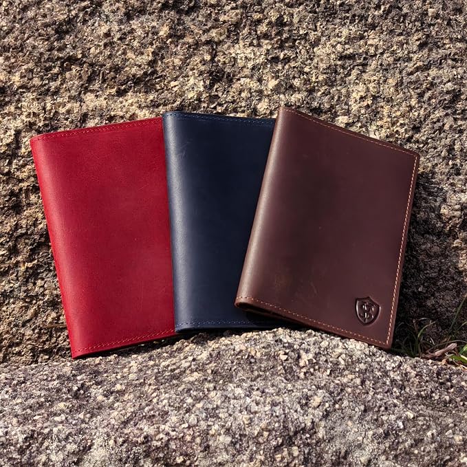 STAR VISTA Albatross Leather Travel Passport Holder, Minimalist Design - Image 3
