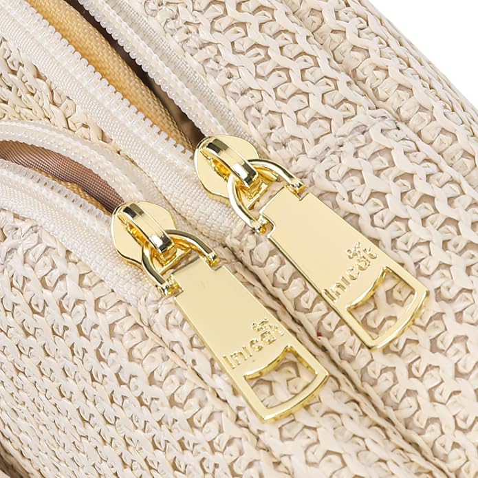 Haytijoe Summer Straw Purse Small Sling Bag RFID Blocking Crossbody Bags - Image 6