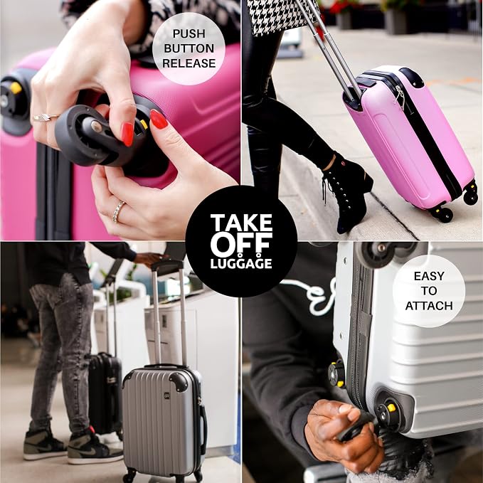 Take OFF Luggage 18 inch Hardshell Carry On Suitcase that Converts into - Image 5