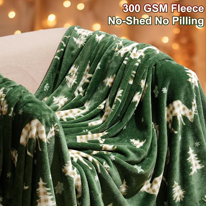 PHF Printed Fleece Blanket Twin Size, No Shed No Pilling Ultra Soft Plush Cozy - Image 3