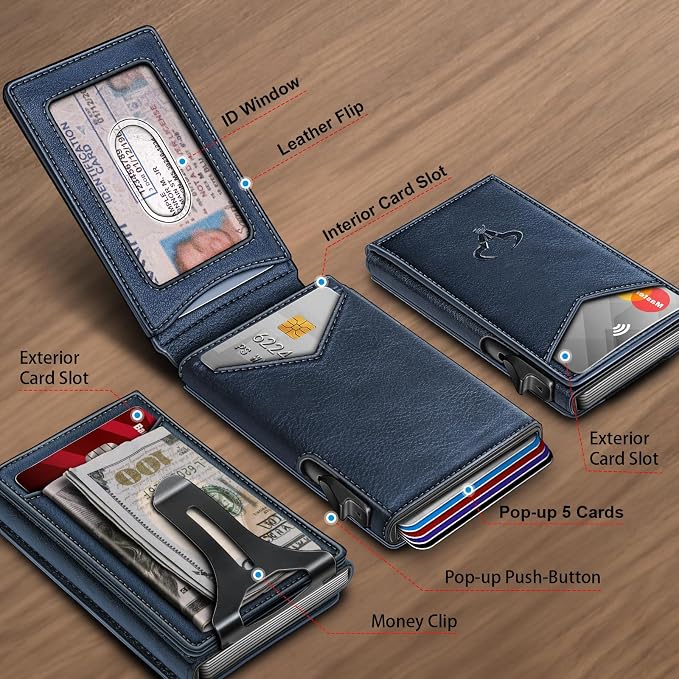BULLIANT Men Wallet, Money Clip Wallet Slim - Image 2