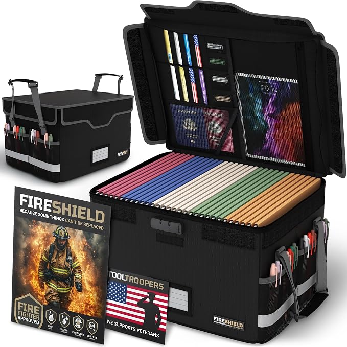 FIRESHIELD PRO Fireproof Document Box by Unknown
