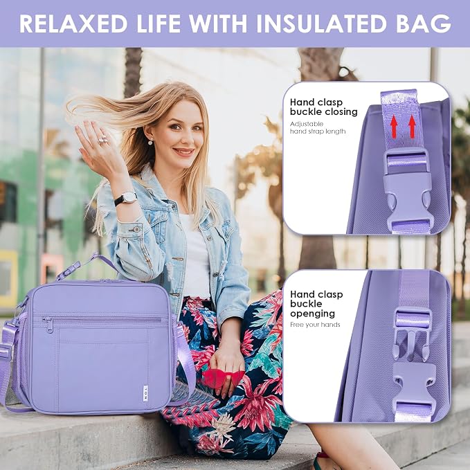 NOL Kids Lunch Bag -Kids 3+ Reusable Insulated Lunch Box - Image 6