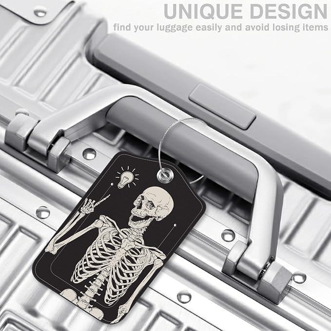 2 Pcs Human Skeleton Luggage Tags - Image 5