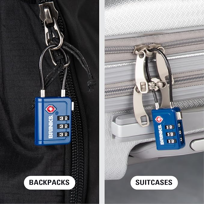 Brinks TSA Accepted Indicator Luggage Lock, New More Secure TSA008 Key - Image 7