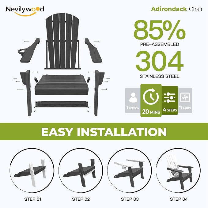 Folding Adirondack Chair - Image 8