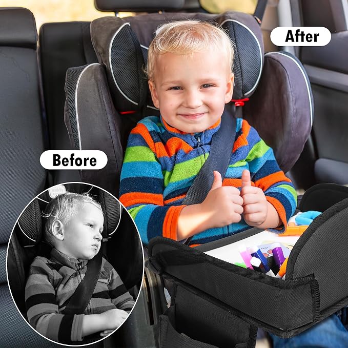 Kids Travel Tray for Car Seat, Toddler Road Trip Essentials - Image 2