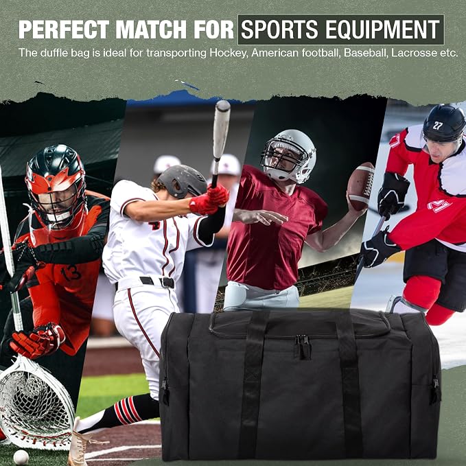 Jetstream Heavy Duty Multi Pocket Durable Sports Gym Equipment Travel Duffel Bag - Image 4