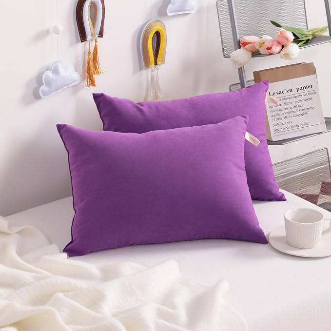 NTBAY Toddler Pillows, Down Alternative 13"x18" Pillows, Machine Washable - Image 2