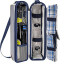 ALLCAMP Wine Tote Bag with Cooler Compartment，Picnic Set Carrying Two Sets of by ALLCAMPOUTDOORGEAR