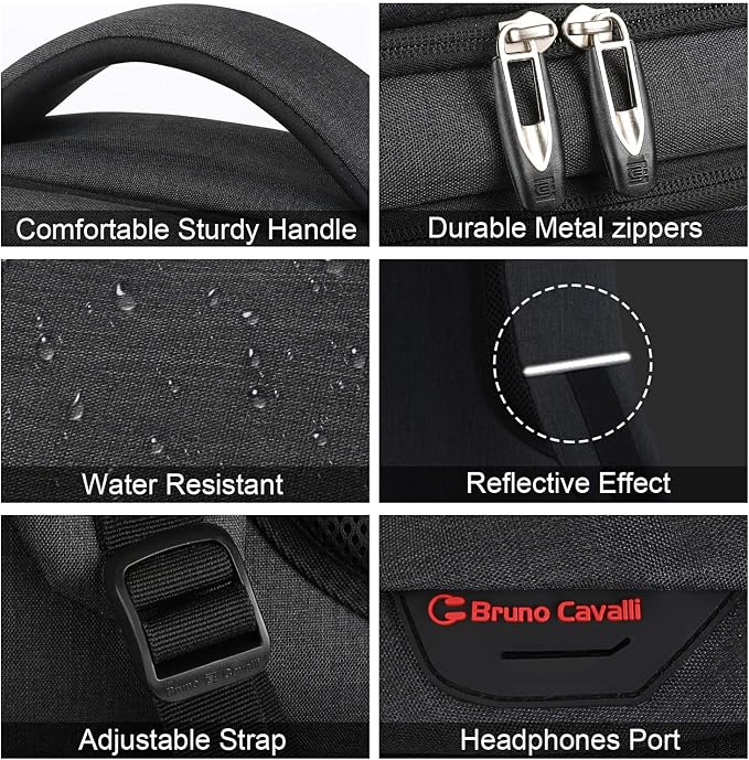 17 Inch Laptop Backpack, Business Anti Theft Slim Durable Laptops Backpack - Image 4