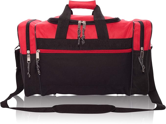 DALIX 17" Blank Duffle Bag Duffel Bag Travel Size Sports Durable Gym Bag - Image 2
