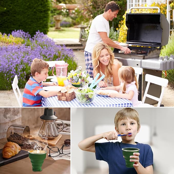 Collapsible Cup-Silicone Foldable Expandable Folding Drinking Cups-Reusable - Image 7