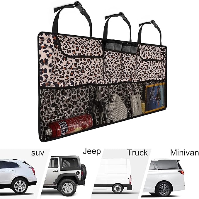 Car Trunk Organizer, Large Capacity Backseat Trunk Organizer, Collapsible Car - Image 6