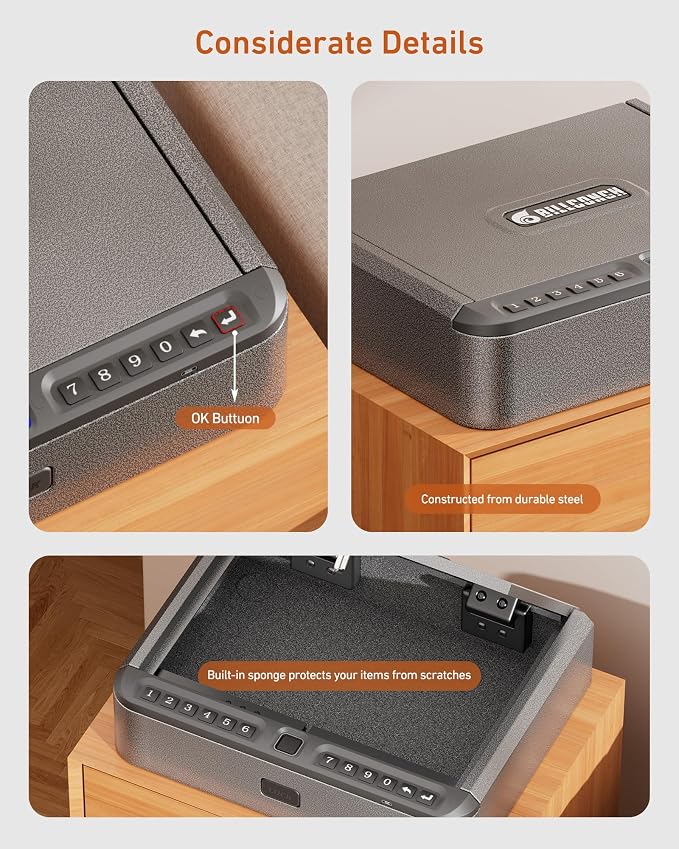 BILLCONCH Gun Safe for Handgun - Image 9