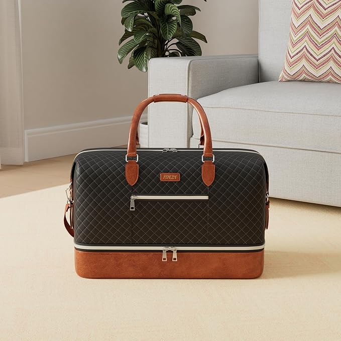 Weekender Bag for Women, Travel Duffel Bag Carry On Overnight Bag - Image 2