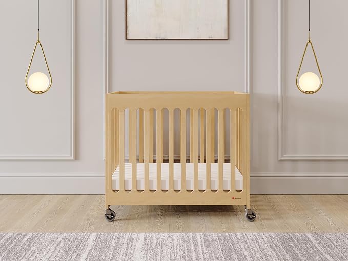 Foundations Boutique Folding Mini Baby Crib - Image 9