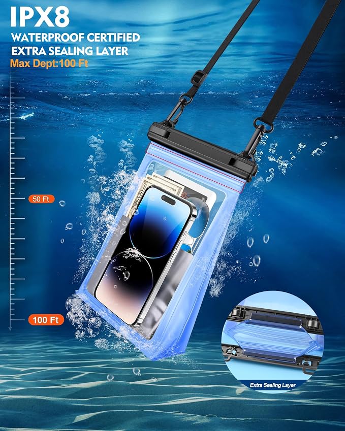 Large Waterproof Phone Pouch Floating, IPX8 Waterproof Pouch - Image 6