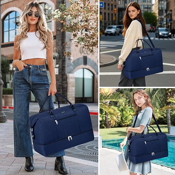 Weekender Bag for Women, Travel Duffel Bag Carry On Overnight Bag - Image 7