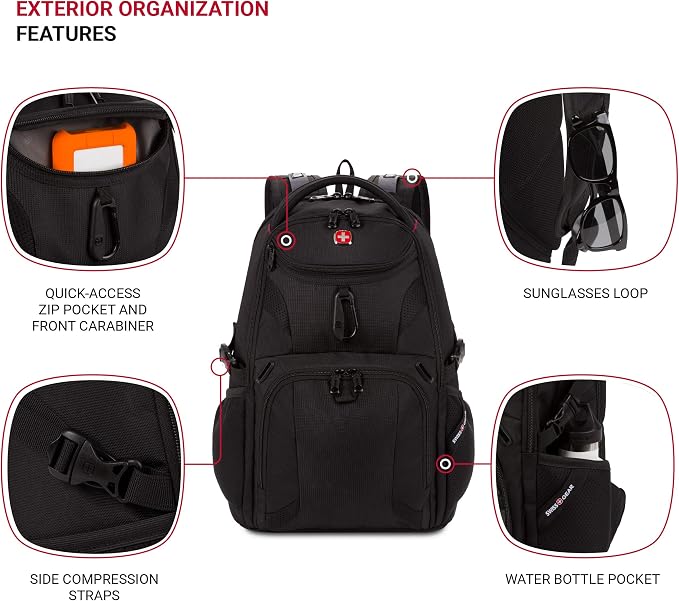 SwissGear Mini 1900 Scansmart Slim Version Laptop Backpack - Image 3