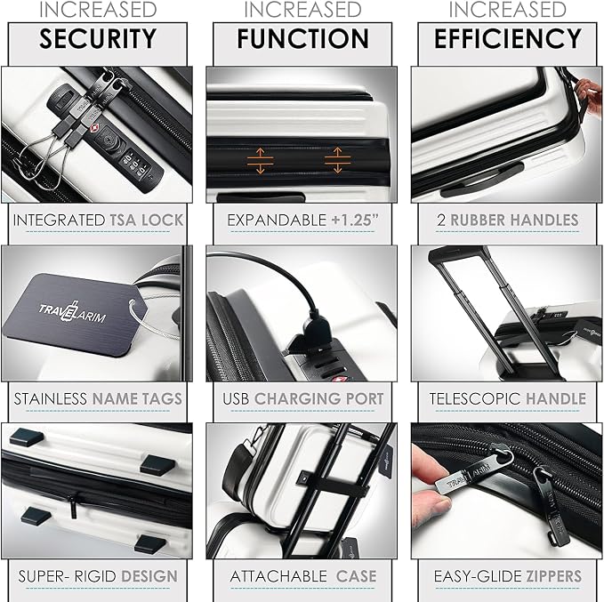 22 Inch Carry On Luggage 22x14x9 Airline Approved, Carry On Suitcase - Image 4